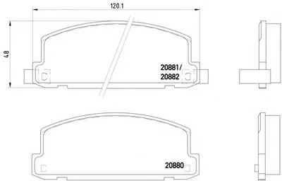 Комплект тормозных колодок, дисковый тормоз MINTEX купить