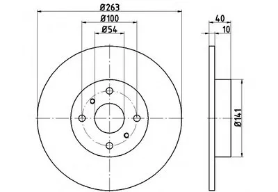 Тормозной диск PRO HELLA PAGID купить