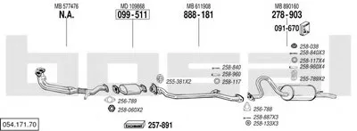 Система выпуска ОГ BOSAL купить