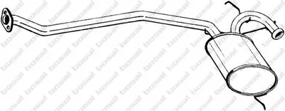 Средний глушитель выхлопных газов BOSAL купить