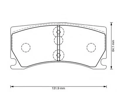 Комплект тормозных колодок, дисковый тормоз JURID купить