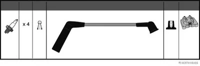 Комплект проводов зажигания HERTH+BUSS JAKOPARTS купить