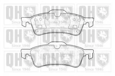 Комплект тормозных колодок, дисковый тормоз QUINTON HAZELL купить