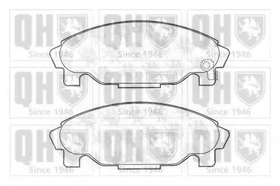 Комплект тормозных колодок, дисковый тормоз QUINTON HAZELL купить