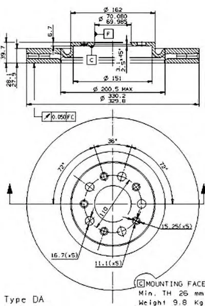 Тормозной диск COATED DISC LINE BREMBO купить