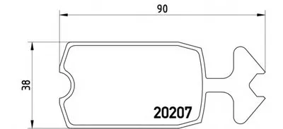 Комплект тормозных колодок, дисковый тормоз BREMBO купить