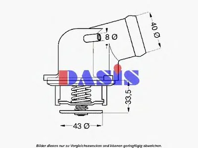 Термостат, охлаждающая жидкость AKS DASIS купить