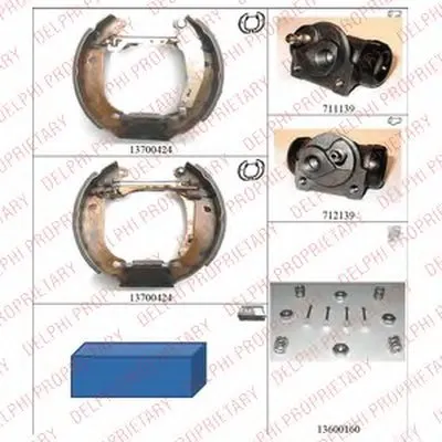 Комплект тормозных колодок DELPHI купить