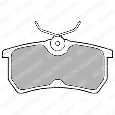 Комплект тормозных колодок, дисковый тормоз DELPHI купить