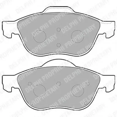 Комплект тормозных колодок, дисковый тормоз DELPHI купить