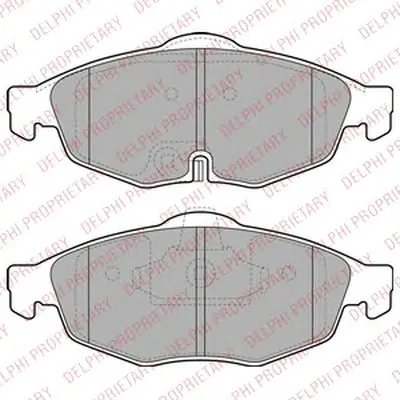 Комплект тормозных колодок, дисковый тормоз DELPHI купить