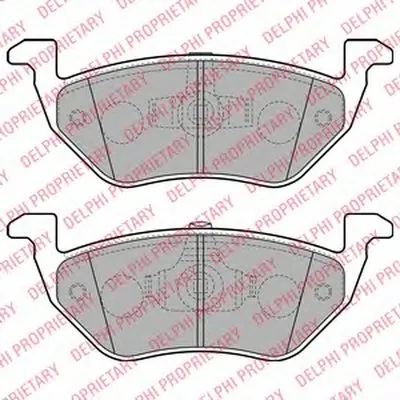 Комплект тормозных колодок, дисковый тормоз DELPHI купить