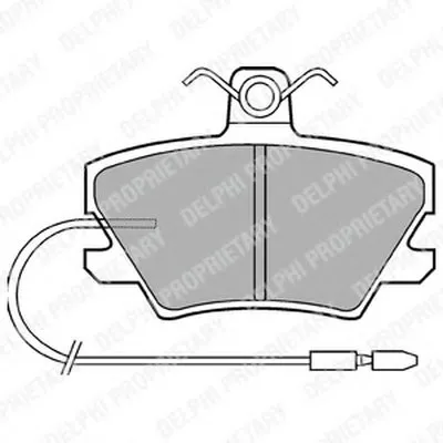 Комплект тормозных колодок, дисковый тормоз DELPHI купить