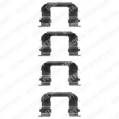 Комплектующие, колодки дискового тормоза DELPHI купить