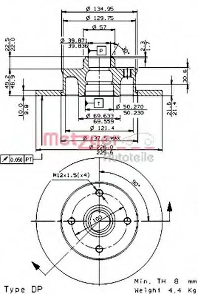 Тормозной диск AP METZGER купить