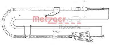 Трос, стояночная тормозная система COFLE METZGER купить