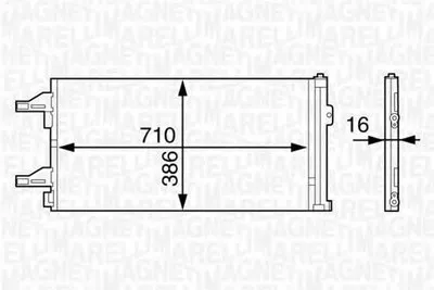 Конденсатор, кондиционер MAGNETI MARELLI купить