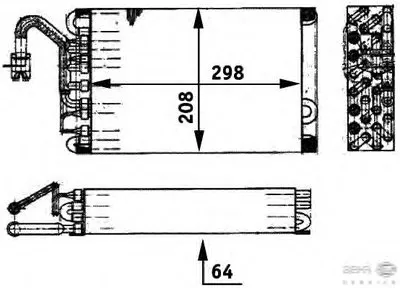 Испаритель, кондиционер BEHR HELLA SERVICE купить
