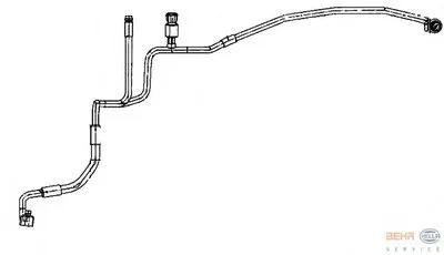 Трубопровод высокого давления, кондиционер BEHR HELLA SERVICE купить
