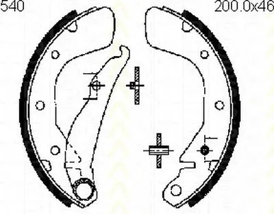 Комплект тормозных колодок TRISCAN купить