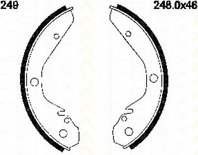 Комплект тормозных колодок TRISCAN купить