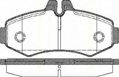 Комплект тормозных колодок, дисковый тормоз TRISCAN купить