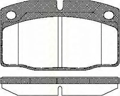 Комплект тормозных колодок, дисковый тормоз TRISCAN купить