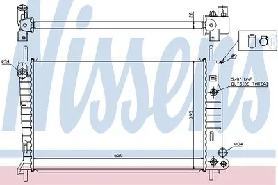 Радиатор, охлаждение двигателя NISSENS купить