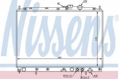 Радиатор, охлаждение двигателя NISSENS купить