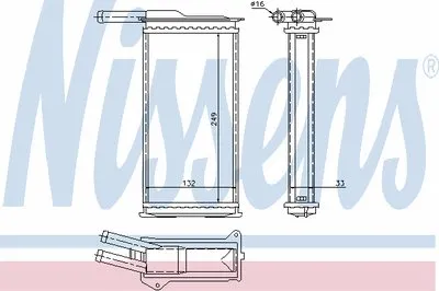 Теплообменник, отопление салона NISSENS купить
