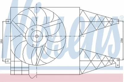 Вентилятор, охлаждение двигателя NISSENS купить