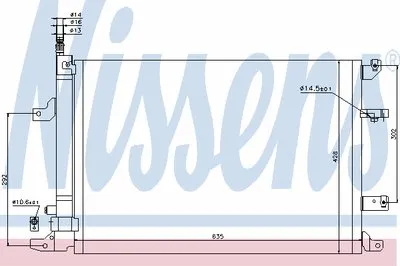 Конденсатор, кондиционер NISSENS купить