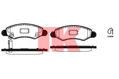 Комплект тормозных колодок, дисковый тормоз NK купить