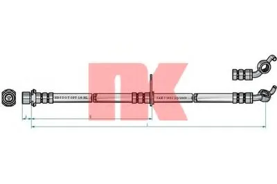 Тормозной шланг NK купить