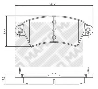 Комплект тормозных колодок, дисковый тормоз MAPCO купить