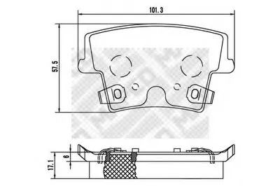 Комплект тормозных колодок, дисковый тормоз MAPCO купить