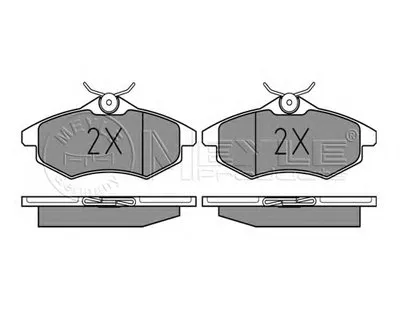 Комплект тормозных колодок, дисковый тормоз MEYLE купить