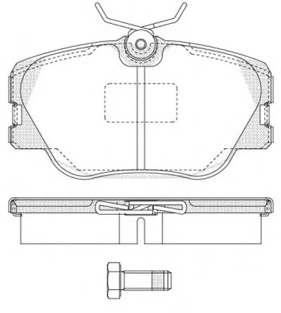 Комплект тормозных колодок, дисковый тормоз REMSA купить