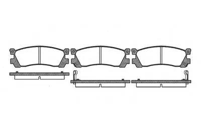 Комплект тормозных колодок, дисковый тормоз REMSA купить