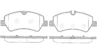 Комплект тормозных колодок, дисковый тормоз