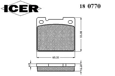 Комплект тормозных колодок, дисковый тормоз ICER купить