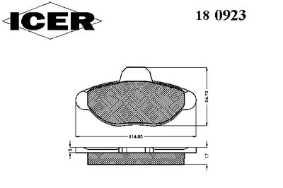 Комплект тормозных колодок, дисковый тормоз ICER купить
