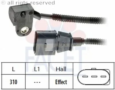 Датчик, положение распределительного вала FACET купить