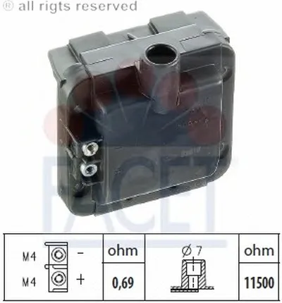 Катушка зажигания FACET купить