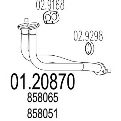 Труба выхлопного газа MTS купить