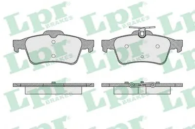 Комплект тормозных колодок, дисковый тормоз LPR купить