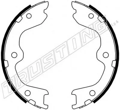 Комплект тормозных колодок, стояночная тормозная система TRUSTING купить