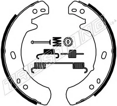Комплект тормозных колодок, стояночная тормозная система TRUSTING купить