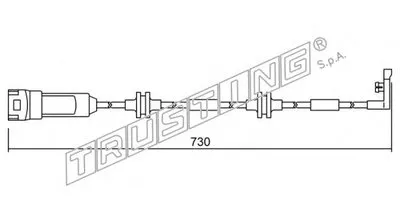 Сигнализатор, износ тормозных колодок TRUSTING купить