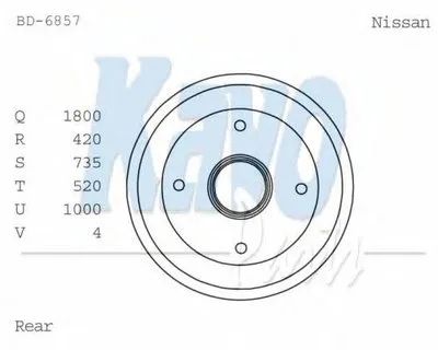 Тормозной барабан KAVO PARTS купить